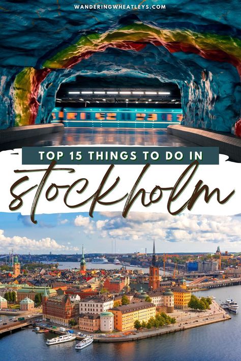 15 Best Things to do in Stockholm Sweden! Planning a Sweden vacation and looking for what to do in Stockholm? In this Stockholm travel guide you'll find the top Stockholm attractions, best places in Stockholm to visit, and more! | Sweden travel | things to do in Sweden | Stockholm activities | Sweden museums | what to eat in Stockholm | Sweden attractions | Stockholm tours | Sweden tours | Europe travel | Stockholm travel | Stockholm vacation | Stockholm museums | #Stockholm #Sweden #Europe Things To Do In Sweden, Things To Do In Stockholm, Stockholm Travel, Visit Stockholm, Sweden Travel, Scandinavia Travel, European Destinations, Visit Europe, Europe Travel Guide