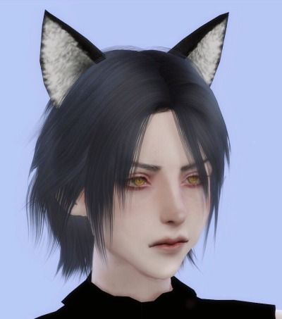 FFXV-Noctis by Elza @elzascarlet-yan (Two hairs) This is my friend looking for Elza customized hair. DL(SFS) Don’t reupload... Sims 4 Anime, The Sims, My Friend, Sims 4, Hair, Anime, Black