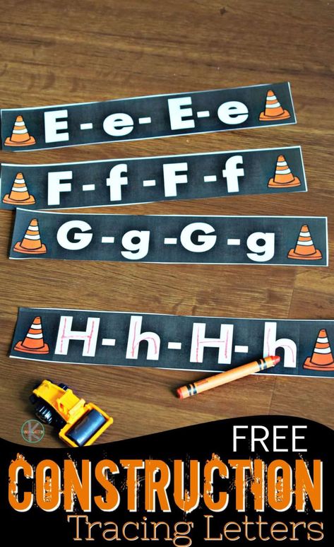 Construction Letter Activities Preschool, Signs Preschool Study, Construction Theme Preschool Activities Free Printable, Tools And Machines Preschool Theme, Construction Theme Kindergarten, Construction Art Preschool, Construction Crafts Preschool, Construction Theme Preschool Activities, Construction Preschool