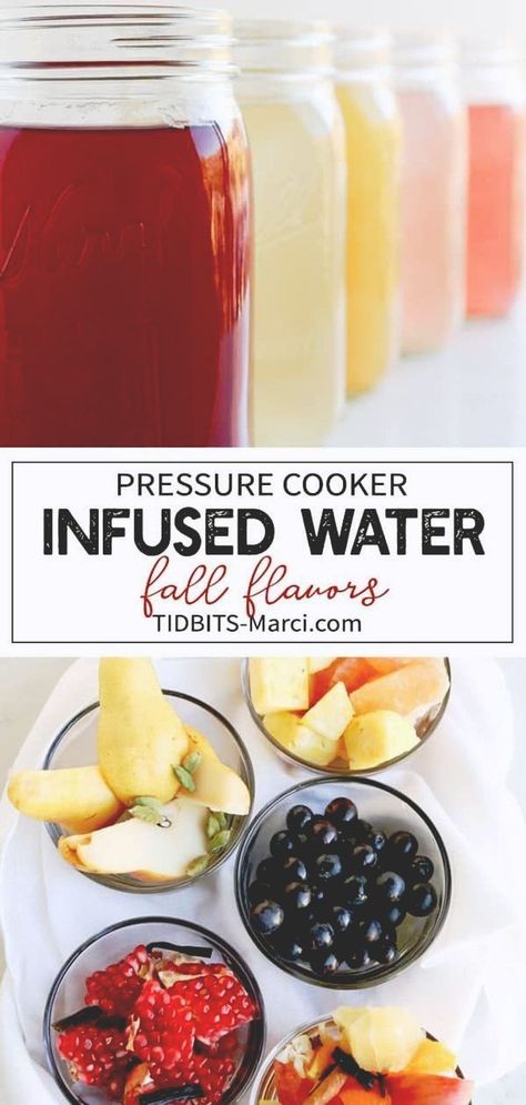 Instant Pot Infused Water for Fall is healthy, refreshing, no sugar added, healthy flavored water recipe for cheap! Add some of your favorite fall flavors and take that plain old water up a notch. || tidbits-marci.com Savory Fall Recipes, Cheap Instant Pot, Healthy Instant Pot, Flavored Water Recipes, Infused Water Recipes, Instant Pot Soup, Healthy Instant Pot Recipes, Comfort Soup, Water Fall