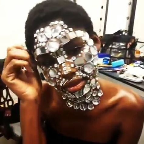 Gem Makeup Makeup With Gems, Tyler The Creator Outfits, Diamond Makeup, Gem Makeup, Crystal Makeup, Rhinestone Makeup, London Makeup, Glasses Makeup, Birthday Makeup