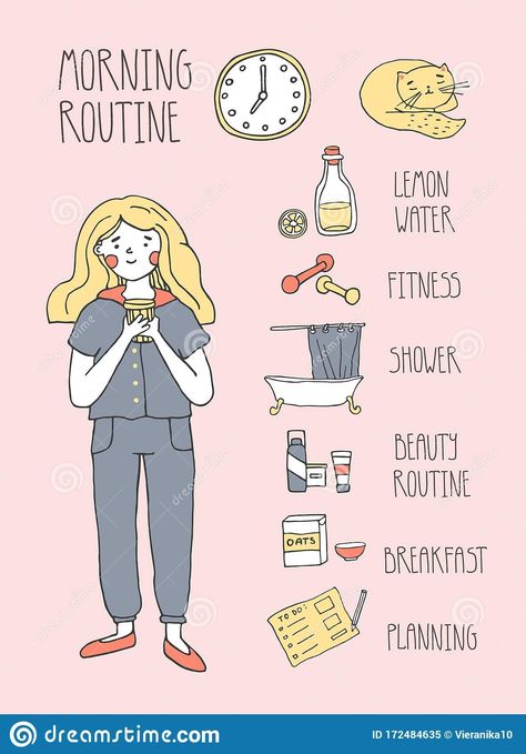 Routine Illustration, Woman Self Care, Girl Draw, Water Challenge, Drinking Lemon Water, Breakfast Routine, Water Exercises, Beauty Rituals, Vie Motivation