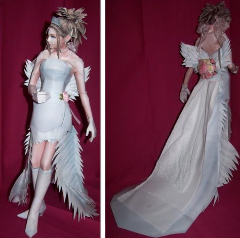 Yuna Wedding Dress, Yuna Wedding, Shiva Final Fantasy, Yuna Final Fantasy, Wedding Dress Luxury, Lightning Final Fantasy, Dress Paper, Luxury Brides, Dress Luxury