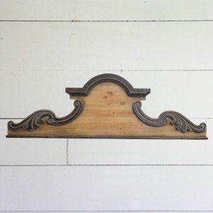 Shabby Chic Dining Room Decor, Architectural Wall Decor, Wood Plank Shelves, Ornamental Scroll, Shabby Chic Dining Room, Iod Moulds, Wall Decor Antique, Antique Architecture, Succulent Wall Art