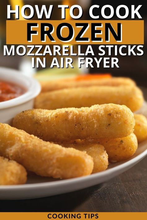 Cooking Tips and Tricks: In this article, we will show you how to properly cook frozen mozzarella sticks in the air fryer and get them crunchy and crispy on the outside and gooey on the inside. #airfryer #mozzarellasticks #cookingtips #appetizers Frozen Mozzarella Sticks, Air Fryer Recipes Potatoes, Mozzarella Sticks Recipe, Air Fryer Pork Chops, Air Fryer Chicken Wings, Air Fryer Oven Recipes, Air Fry Recipes, Air Fryer Recipes Chicken, Mozzarella Sticks