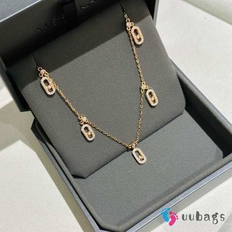 Uubags | Messika Move Uno 18k Rose Gold Tassel Pave Choker Necklace - uubags.org Ysl Backpack, Messika Move Uno, Celine Earrings, Dior Hat, Ysl Wallet, Fendi Tote, Coco Handle, Chanel Backpack, Sunglasses Strap