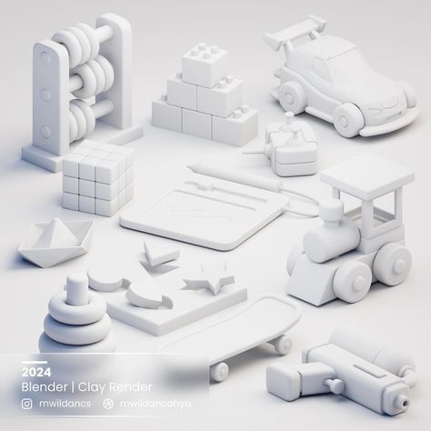 Kids Toys 3D assets You can purchase these from the link in my bio. Available on Iconscout and Gumroad (soon) . Done in Blender. Cycles Render . For inquiries, please DM or email me at: mwildancahya@gmail.com . Thanks! . #3d #toys #3dicon #blender #gameassets #stylized #blender #cycles #render #eevee #kids #kidtoys #cute #cozy 3d Toys, 3d Icons, 3d Assets, Kid Toys, Game Assets, Low Poly, Kids Toys, 3 D, Toys