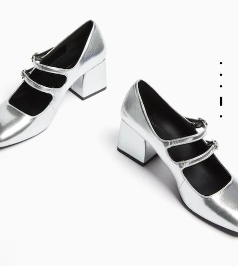 Silver Mary jane shoes Silver Mary Janes, Marry Jane, Jane Shoes, Mary Jane Shoes, Mary Janes, Grey, Silver