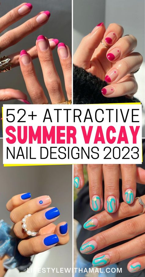 These tropical nails will take your summer vacation to another level! If you are looking for beach vacation nails, beach vacation nails short, beach vacation nails pink, they're all here! You're going to love these fun summer nails for 2023! Trending Summer Nails 2024, Summer 2024 Nails Design, Summer Nail Design 2024, Trendy Summer Nails 2024, Summer 2024 Nails Trend, Summer Nails2024, Summer 24 Nails, Nails 2024 Summer, Nails Summer 2024 Trends