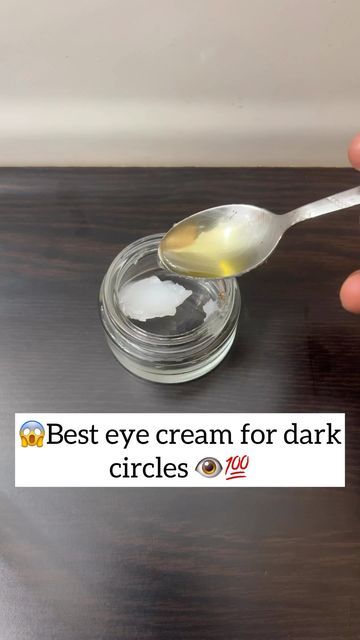 Anu 🌸Skincare,haircare on Instagram: "Best eye cream for dark circles 💯 Remove dark circles naturally in 7 days (100% results) Ingredients VitaminE pills- 2 Almond oil- 1tsp Coconut oil- 1tsp Vaseline- 1tsp . . Follow @anubeauty.tips for more ❤️ . . #darkcircles #darkcircle #darkcirclestreatment #darkcirclesundereyes #darkcirclesbegone #darkcirclesremedy #darkcirclesolution #darkcirclesundermyeyes #darkcirclescream #trending #viralreels #reels #reelsinstagram #reelitfeelit Disclaimer : Th Vaseline Dark Circles Under Eyes, How To Prevent Dark Circles, Diy Eye Cream For Dark Circles, Almond Oil For Dark Circles, Dark Circles Under The Eyes Remedies Natural Treatments, Hand Darkness Remove, Homemade Eye Cream For Dark Circles, Darkcircles Remedies Under Eyes, Vaseline For Dark Circles