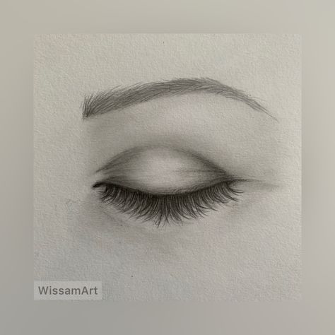 Closed Eye Painting, Drawing Of Closed Eyes, Shut Eyes Drawing, Closed Eyes Painting, Closed Eye Sketch, How To Draw A Closed Eye, Eyes Drawing Closed, Close Eye Drawing, Closed Eye Tattoo