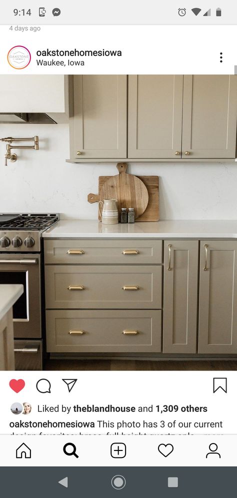 Farrow And Ball Light Grey Kitchen, Light Gray Farrow And Ball, Light Grey Farrow And Ball, Farrow And Ball Light Grey, Farrow And Ball Kitchen Cabinets, Kitchen Cabinets Farrow And Ball, Light Gray Hallway, Farrow And Ball Kitchen, Sage House