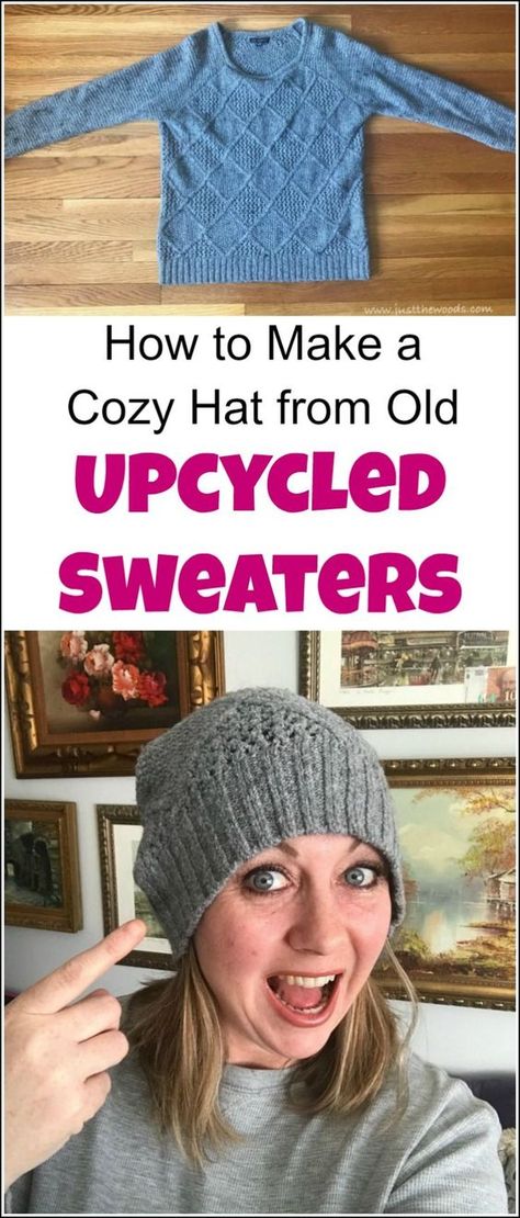 Upcycling Sweaters, Sewing Clothes Refashion, Old Sweater Crafts, Sweater Upcycle, Repurposed Sweaters, Upcycled Sweaters, Recycled Clothes, Upcycled Sweater, Sweater Ideas