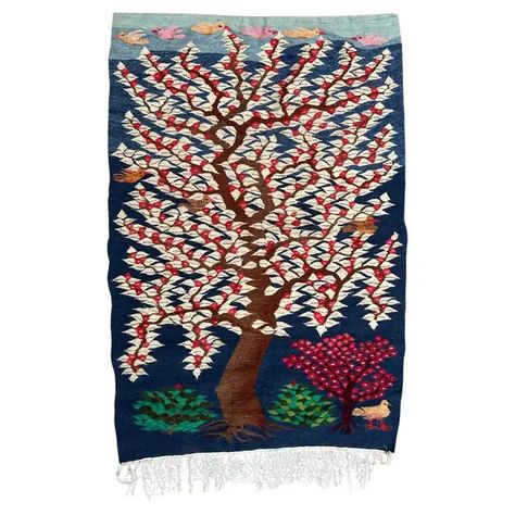 Beautiful Egyptian Wissa Wassef Style Hand Woven Tapestry For Sale at 1stDibs Egyptian Tapestry, Childish Design, Woven Tapestry, Tapestry Weaving, Vintage Stil, Timeless Beauty, Hand Woven, Hand Weaving, Vibrant Colors