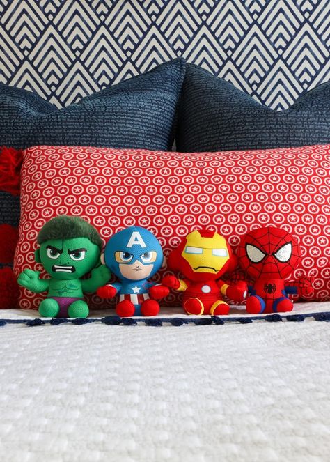 Spidey Room Ideas, Spidey Bedroom, Spiderman Bedroom Ideas Kid Rooms, Spiderman Toddler Room, Superhero Toddler Room, Superhero Bed, Design A Superhero, Stylish Kids Bedroom, Kids Bedroom Diy