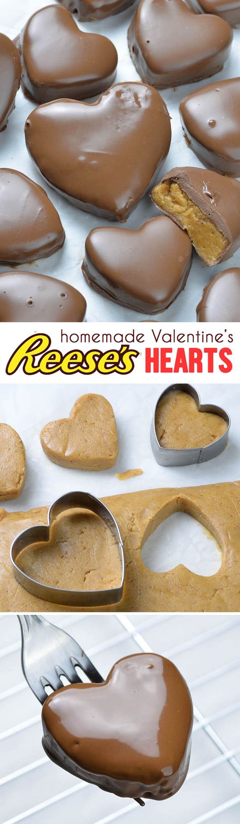 This Reese’s Peanut Butter Valentine’s Heart recipe is super simple and easy to make. Perfect choice for the Valentine's day. Chocolate And Peanut Butter, Peanut Butter Recipes, S Heart, Homemade Candies, Butter Recipe, Yummy Sweets, Candy Recipes, Food Gifts, Chocolate Peanut Butter