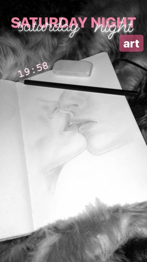 #drawing #saturdaynight #pencil #kissing #art #instagram #story #snapchat Sketch Snapchat Story, Painting Snapchat Story, Drawing Snapchat Story, Sketch Snapchat, Kissing Art, Art Instagram Story, Book Snap, Old Friend Quotes, Sketch Instagram