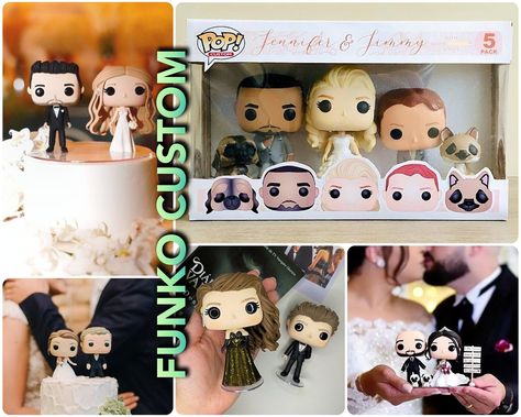 ✅CLICK THE LINK!⬆️ . Perfect for any occasion! #polymerclay #handmade #gift 380 . #Wedding_Cake_Toppers #Pop_100 #Custom_Funko #Funko_Figures Pop 100, Funko Figures, Custom Funko, Pop Disney, Funko Pops, Miniature Figurines, Personalised Box, Personalized Birthday Gifts, Custom Boxes