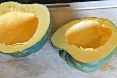 How To Peel Acorn Squash, Canning Acorn Squash Recipes, Canning Acorn Squash, Acorn Squash Roasted, Health Bowls, Acorn Squash Recipes, Roasted Squash, Holiday Foods, Acorn Squash