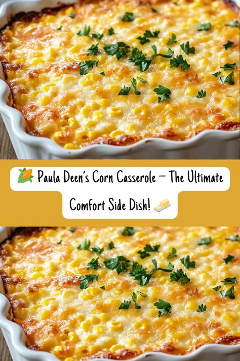 Make Paula Deen’s Corn Casserole for a creamy, cheesy, and delicious side dish! 🌽🧈 Perfect for holidays, potlucks, and easy weeknight dinners. With just a few ingredients, this Southern classic is a crowd-pleaser! Save this must-try comfort food recipe for your next gathering! Corn Casserole Recipe Paula Deen, Corn Casserole Paula Deen, Southern Corn, Dinner Ideas Quick, Corn Casserole Recipe, Quick Delicious Meals, Paula Deen Recipes, Homemade Dinner Recipes, Recipes Easy Quick