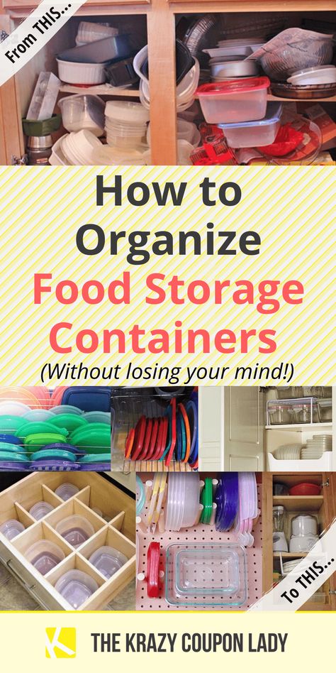 Organize Food Storage Containers, Organize Food Storage, Kitchen Hack Decor, Easy Storage Hacks, Tupperware Organizing, Storage Hacks Diy, Tupperware Storage, Kitchen Storage Hacks, Organizing Hacks