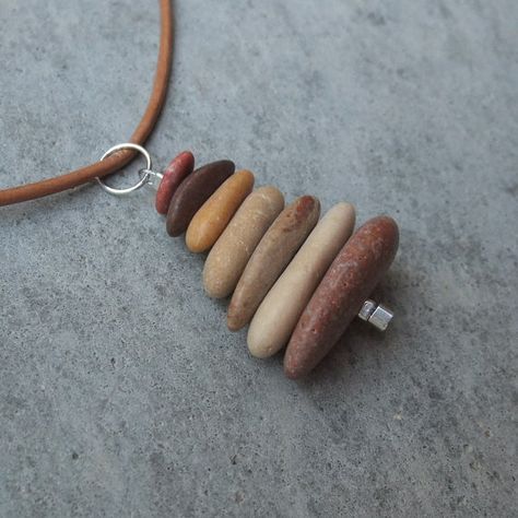 Cairn Jewelry, Beach Stones Jewelry, Beach Pebbles, Jewelry Beach, Stones Jewelry, River Stones, Natural Stone Jewelry, Natural Rock, Beach Stones