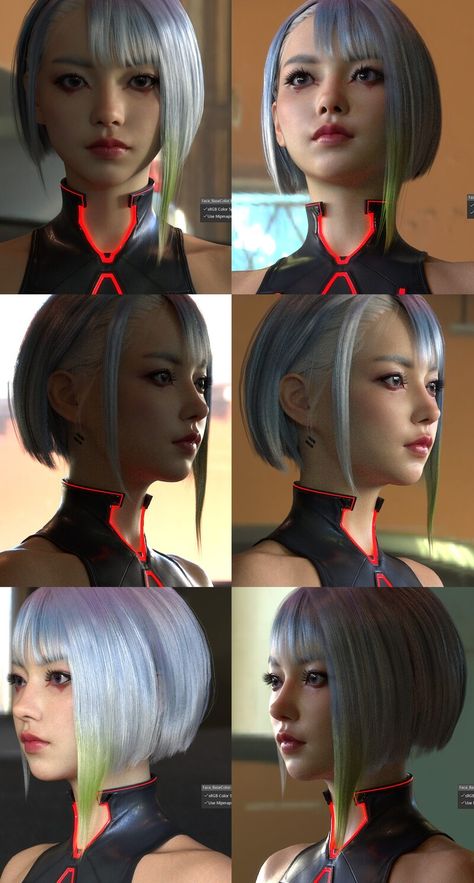 ArtStation - Cyberpunk: Edgerunners LUCY - 3D Fanart Sci Fi Hairstyles, Cyberpunk Hairstyles, Cyberpunk Lucy, Cyberpunk Edgerunners Lucy, Cyberpunk Hair, Edgerunners Lucy, Cyberpunk Makeup, Lucy Cyberpunk, Cyberpunk Cosplay