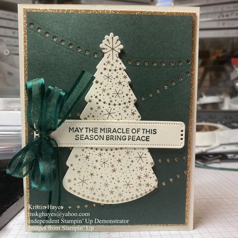 Chrismas Cards, Create Christmas Cards, Stamped Christmas Cards, Holiday 2022, Stampin Up Christmas Cards, Christmas Tree Cards, Christmas Gift Card, Twinkling Lights, Merry Christmas To All