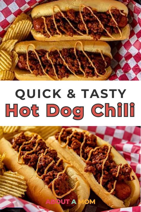 Quick and flavorful homemade hot dog chili recipe. Perfect topping for your favorite grilled hot dogs. Easy to make! Hot Dog Chilli, Homemade Hot Dog Chili Recipe, Easy Hot Dog Chili Recipe, Hot Dog Chili Recipe, Homemade Hot Dog Chili, Grilled Hot Dogs, Chili Dog Chili Recipe, Hot Dog Sauce Recipe, Hotdog Chili Recipe