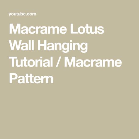 Macrame Lotus Wall Hanging Tutorial / Macrame Pattern Large Macrame Wall Hanging Tutorial, Large Macrame Wall Hanging Pattern, Macrame Wall Hanging Pattern Free, Diy Macrame Wall Hanging Tutorials, Lotus Wall Hanging, Easy Macrame Wall Hanging, Macrame Wall Hanging Pattern, Mini Macrame Wall Hanging, Macrame Wall Hanging Tutorial