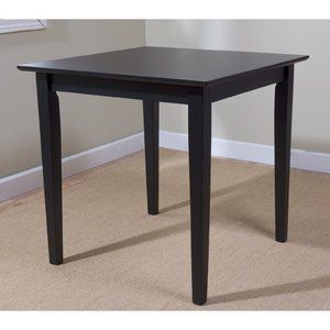 Udine Dining Table, Black Square Wood Dining Table, Dining Table Contemporary, Contemporary Dining Table, Bar Height Table, Square Dining Tables, Dining Table Black, Dining Nook, Table Black, Table And Chair Sets