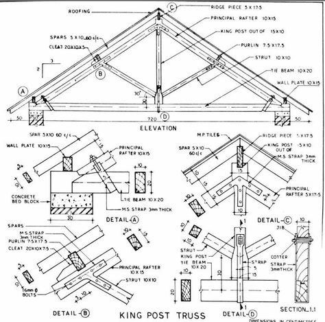 Roof Detail Architecture, Truss Detail, Wood Roof Structure, Dduk, Roof Truss Design, Build A Shed, Architecture Design Process, House Roof Design, Building House Plans Designs