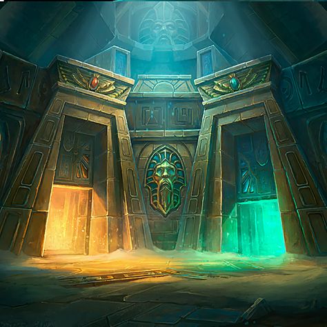 Boss: Temple Escape Turn 4 Egypt Temple Concept Art, Pharoah Egyptian Aesthetic, Egypt Games, Egypt Concept Art, Egyptian Temple, Church Backgrounds, Red Background Images, Egyptian Pyramids, Landscape Concept