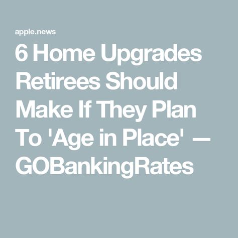 6 Home Upgrades Retirees Should Make If They Plan To 'Age in Place' — GOBankingRates Age In Place, Grab Bars In Bathroom, Toilet Installation, Floor Insulation, Aging In Place, Best Insulation, Grow Old, Insulation Materials, Saving For Retirement