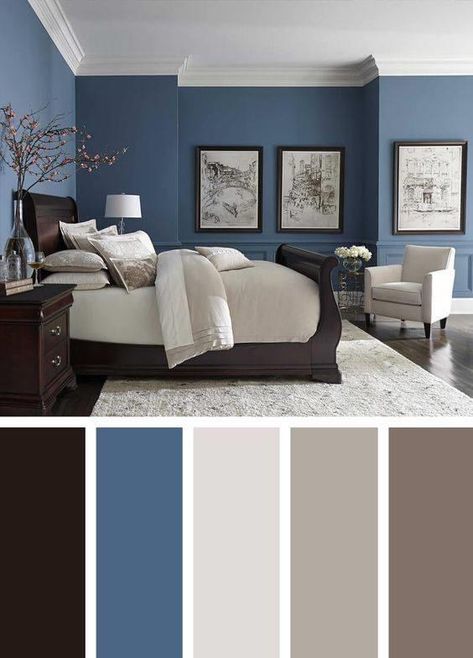 Bedroom Ideas For Couples Color Schemes, Beautiful Bedroom Colors, Best Bedroom Colors, Next Bedroom, Bedroom Colour Palette, Bedroom Wall Colors, Gorgeous Bedrooms, Beautiful Bedroom, Bedroom Color Schemes