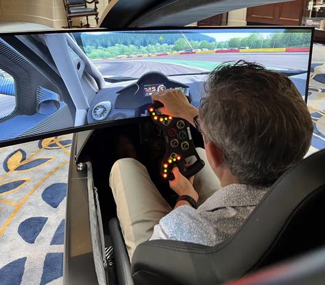 Driving Simulator, Oliver Wood, Racing Simulator, The Player, Super Yachts, Car Club, Mercedes Amg, Leather Seat, Bugatti