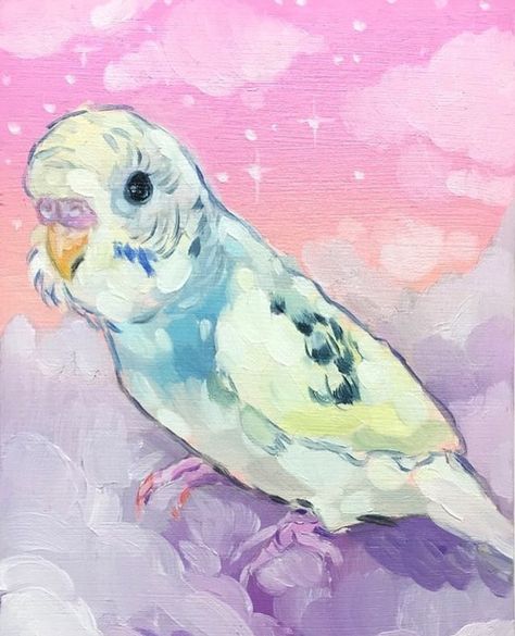 History Painting, Cute Paintings, Mini Canvas Art, Ethereal Art, Dreamy Art, Cute Animal Drawings, Watercolor Animals, Art Watercolor, Pretty Art