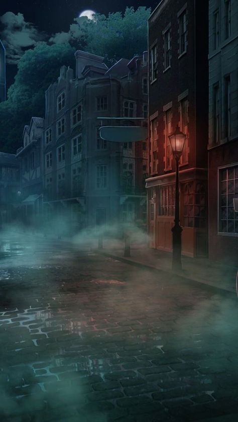 credits to owner Victorian Street, Steampunk Illustration, Abandoned City, Dark City, New Background Images, Visual Aesthetics, Fantasy Places, Beautiful Dark Art, Dark Places