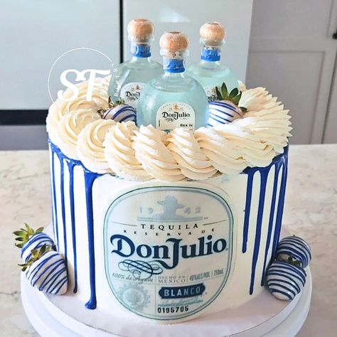 💙 Don Julio 💙 This one was for one of my lovely and awesome returning customers. She reached out requesting this design for her sisters bday 🤗🥳 Late for posting but I hope she had an amazing birthday!!💗 #sweetfiendbakery#sweetfiend#customcookies#sandiegocustomcookies#northcountycustomcookies#escondidocookies#escondidocustomcookies#sanmarcoscustomcookies#vistacustomcookies#oceansidecustomcookies#fallbrookcustomcookies#delmarcustomcookies#Carlsbadcustomcookies#encinitascustomcookies#powaycust... Don Julio Cake Ideas, Cake Ideas For Men, Men Birthday, Cake Ideas, Tequila, Cake, Birthday, Quick Saves, Design