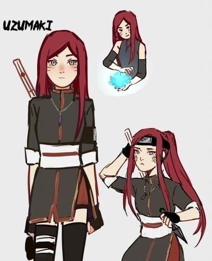 Naruto Oc Clan Ideas, Naruto Oc Ideas, Uzumaki Oc Girl, Naruto Oc Outfit, Naruto Oc Female, Uzumaki Oc, Kunoichi Outfit, Naruto Clans, Naruto Clothing