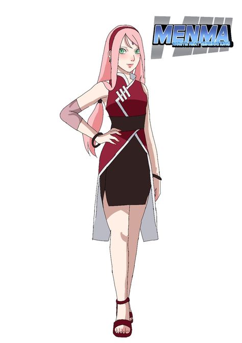 Sakura Haruno Outfit Ideas, Sakura Outfits Naruto, Sakura Outfits, Kunoichi Outfit, Naruto Clothing, Female Ninja, Sakura Cosplay, Ninja Girl, Naruto Oc Characters