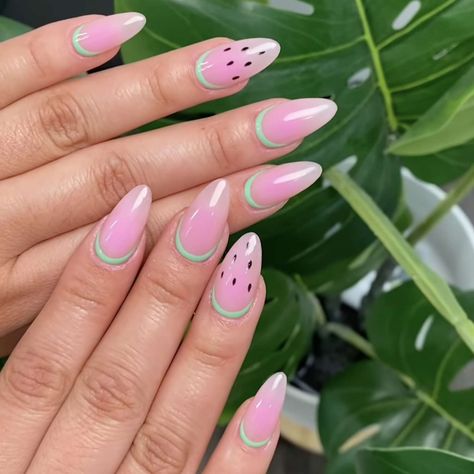 Dean Henderson, Vacation Nail Ideas, Flamingo Nails, Lipstick Blush, Watermelon Nails, Space Nails, Plain Nails, Summery Nails, July Nails