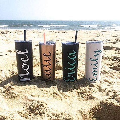 Amazon.com: Personalized Stainless Steel Tumbler, Personalized Gift, Employee Gift, Bridesmaid Gift, Personalized Water Bottle, Bachelorette Party Cups, Vinyl Decal, Girls Trip Cups, Water Bottle with Name : Handmade Products Bachelorette Cups, Girls Weekend Gifts, Bachelorette Party Cups, Girls Trip Gifts, Personalized Flasks, Bachelorette Favors, Arrowhead Necklace, Wedding Cups, Girls Getaway