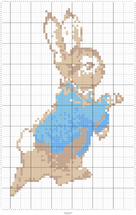 beatrix Potter peter rabbit graphgan crochet blanket pattern chart stitchfiddle cal graph Peter Rabbit Knitting Pattern, Crochet Peter Rabbit Pattern Free, Peter Rabbit Crochet Blanket, Peter Rabbit Cross Stitch Pattern Free, C2c Projects, Graphgan Crochet, Graphgan Patterns, Rabbit Knitting Pattern, Different Crochet Stitches