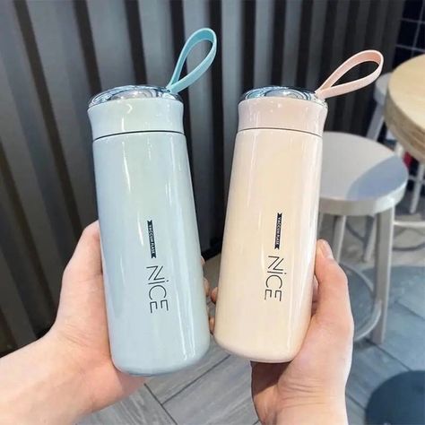 Glass Bottle Water Mini Flask Bottle With Vacuum Flask And Loop Temperature Resistant, For Hot & Cold Water, Milk, Lassi, Juice, Smoothie, Detox Water 400ml ✅Order Now: +92 3191979872 Bumper Offer | 47% OFF . . . #followforfollowback #reelsviral #amazing #product #waterbottle #fyp #art #amazingproducts Kids School Gifts, Water Vacuum, Eco Friendly Kids, Glass Drink, Drinking Water Bottle, Flask Bottle, Smoothie Detox, Bottle Water, Vacuum Cup