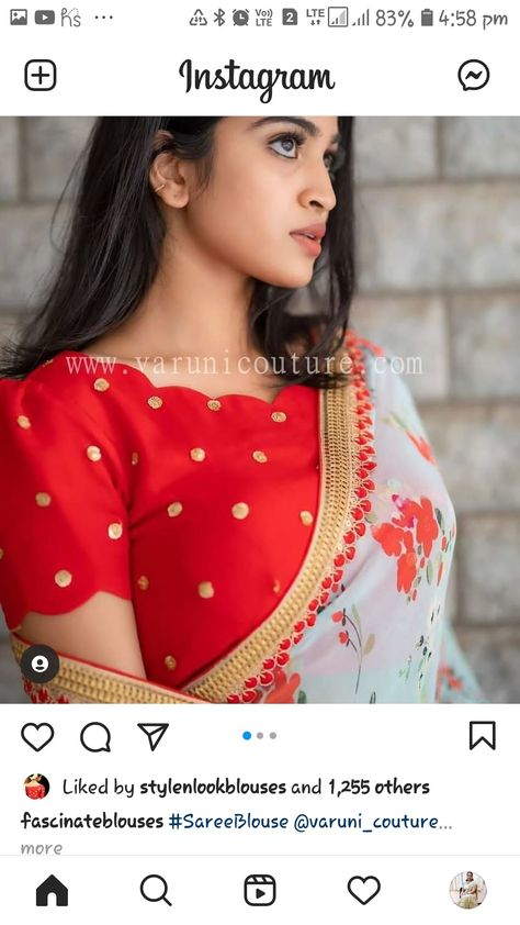 Boat Neck Blouse Sleeve Designs, Blouse Hands And Neck Designs, Simple Blouse Hands Models, Blouse Dising Work, Simple Blouse Sleeve Designs For Saree, Latest Blouse Stitching Models, Normal Boat Neck Blouse Designs, Red Boat Neck Blouse Designs, Boluses Design New