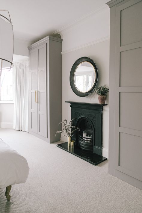 Home Tour of a Characterful Edwardian Semi in Moseley, Birmingham Bedroom Alcove, Alcove Wardrobe, Fitted Wardrobes Bedroom, Cabin Room, Design Ložnic, Bedroom Built In Wardrobe, Ikea Pax Wardrobe, Victorian Bedroom, Furniture Rustic