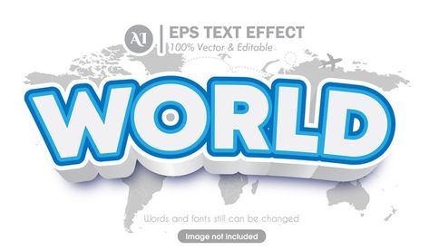 3d world travel style font text effect P... | Premium Vector #Freepik #vector #template #map #world #typography World Map Template, Illustrator 3d, Isometric Map, Mobile App Templates, 3d World, Map World, Infographic Map, Location Icon, Australia Map