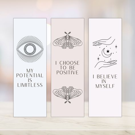 Excited to share the latest addition to my #etsy shop: Boho Gothic Positive Affirmation Printable Bookmarks | Bookmark Set | Digital Bookmarks Bundle https://etsy.me/3WYNphF #beige #black #printablebookmarks #quotebookmarks #booklovergift #digitalbookmark #cutebookmark Psychology Bookmarks, Motivational Bookmarks, Affirmation Bookmarks, Aesthetic Bookmarks, Cards Drawing, Digital Bookmark, Christmas Cards Drawing, Bookmark Printable, Kids Study Desk