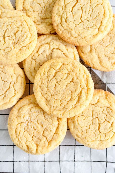 Cookie Base Recipe, Vanilla Cookie Recipe, Small Batch Cookies, Small Batch Baking, Lemon Sugar Cookies, Small Portions, Vanilla Sugar Cookie, Stroopwafel, Lemon Sugar